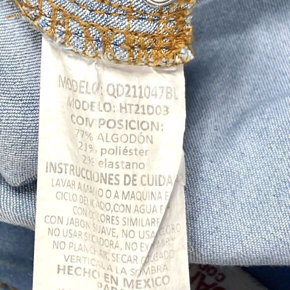 Quarry Core Skinny Ankle Jeans Women 12 Blue Light Wash Push-Up Hi Waisted Chic - Picture 16 of 16